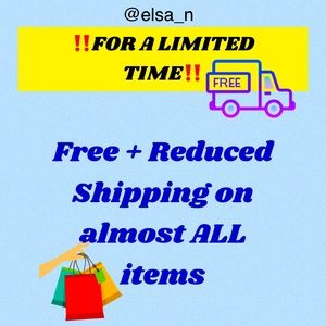 FREE + REDUCED SHIPPING